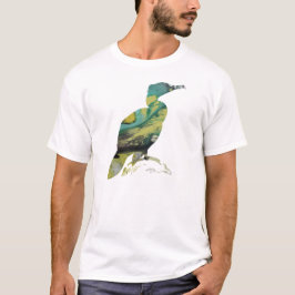 Camiseta Silhueta abstrata do Cormorant