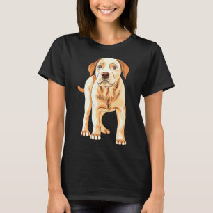 Camiseta Silhueta Amarela S Watercolor Labrador Retrie