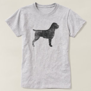 Camiseta Silhueta apontar Griffon Wirehaired