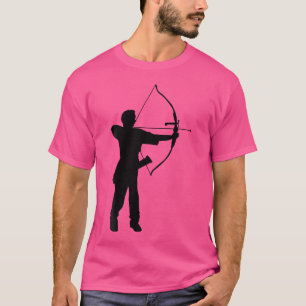 Camiseta Silhueta Arqueiro de Arco e Flecha