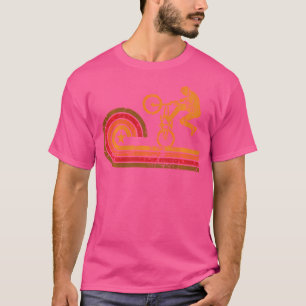 Camiseta Silhueta Bmx De 1970 Esportes Extremos