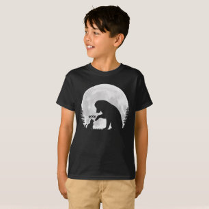 Camiseta Silhueta Boop ao Luar de Cachorro & Gato