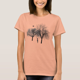 Camiseta Silhueta da árvore
