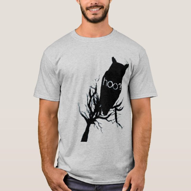 Camiseta Silhueta da coruja de Msterious (Frente)