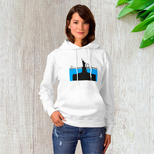 Camiseta Silhueta da Estátua da Liberdade Skyline de Nova Y