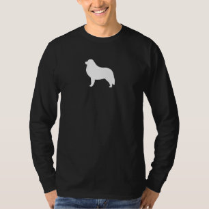 Camiseta Silhueta da raça do cão de grandes Pyrenees