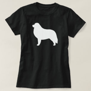 Camiseta Silhueta da raça do cão de grandes Pyrenees