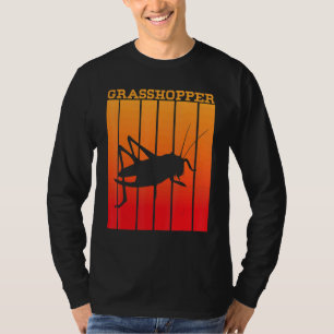 Camiseta Silhueta da Sombra do Gafanhoto ao Pôr do Sol