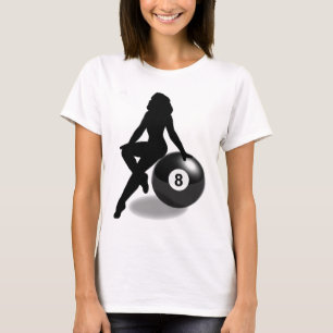 Camiseta Silhueta de 8 bolas