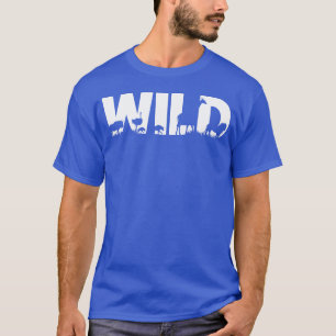 Camiseta Silhueta de animal africano selvagem vintage