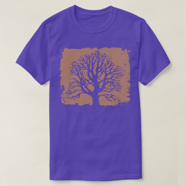 Camiseta Silhueta de árvore de safena (Frente do Design)