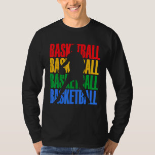 Camiseta Silhueta de Basquete Jogador de Basquete Treinador