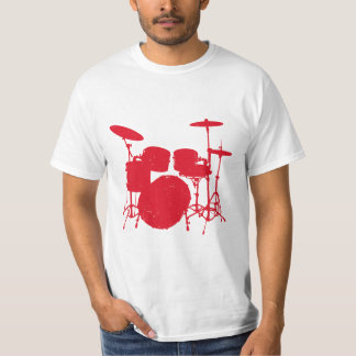 Camiseta Silhueta de Bateria