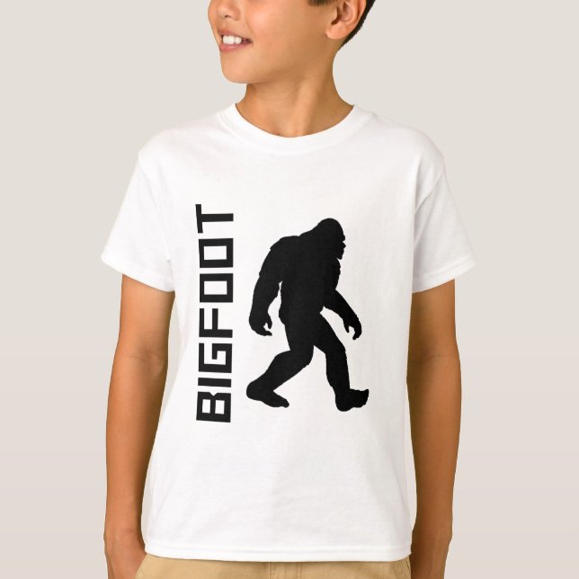 Camiseta Silhueta de Bigfoot (Frente)