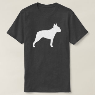 Camiseta Silhueta de Boston Terrier