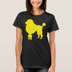 Camiseta Silhueta de cachorro amarelo