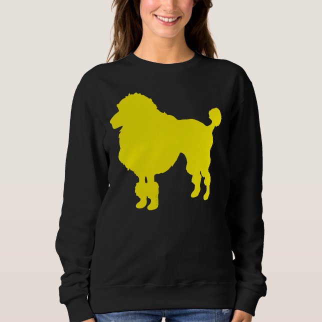 Camiseta Silhueta de cachorro amarelo (Frente)