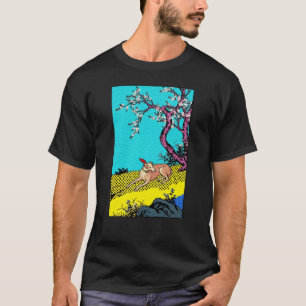 Camiseta Silhueta de Cachorro Gráfico Minimalista Sighthoun