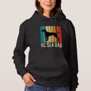 Camiseta Silhueta de Cachorro Pai Vizsla Retro