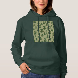 Camiseta Silhueta de cacto sucessivo em copos e potes