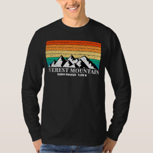 Camiseta Silhueta de Cena de Montanha e Floresta 172