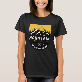 Camiseta Silhueta de Cena de Montanha e Floresta 5