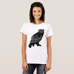 Camiseta Silhueta de Coruja