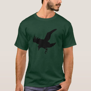 Camiseta Silhueta de Corvo
