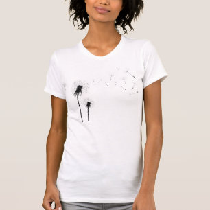 Camiseta Silhueta de Dente-de-Leão