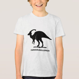 Camiseta Silhueta de Dinossauro Parasaurolophus