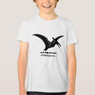 Camiseta Silhueta de Dinossauro Pterodáctilo para Menino