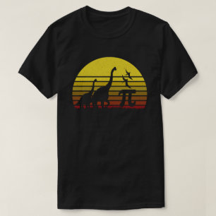 Camiseta Silhueta de Dinossauro Retroativo Pi Dia 3.14