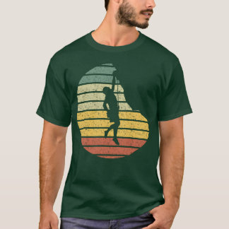 Camiseta Silhueta de escalada Vintage engraçado