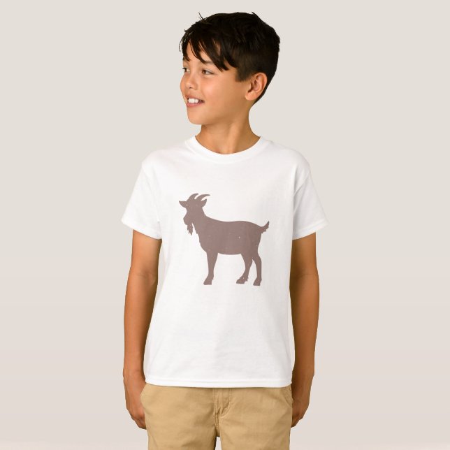 Camiseta Silhueta de fazendas de animais de caça (Frente Completa)