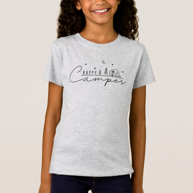 Camiseta Silhueta de Feliz Camper (Frente)
