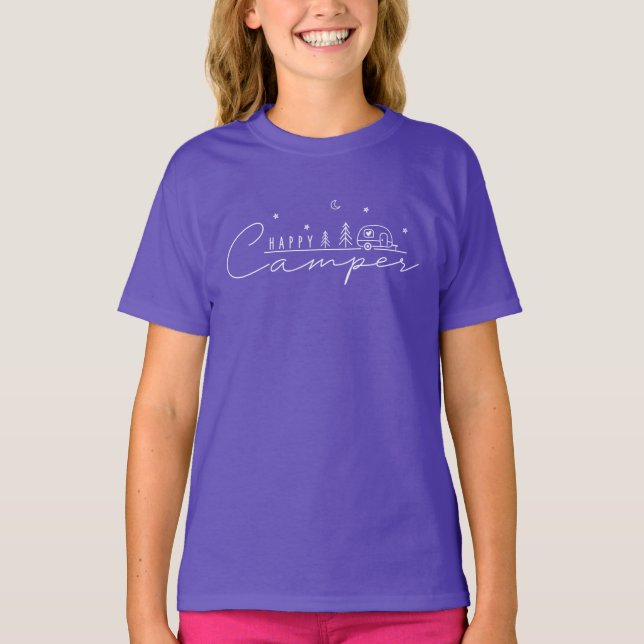Camiseta Silhueta de Feliz Camper (Frente)
