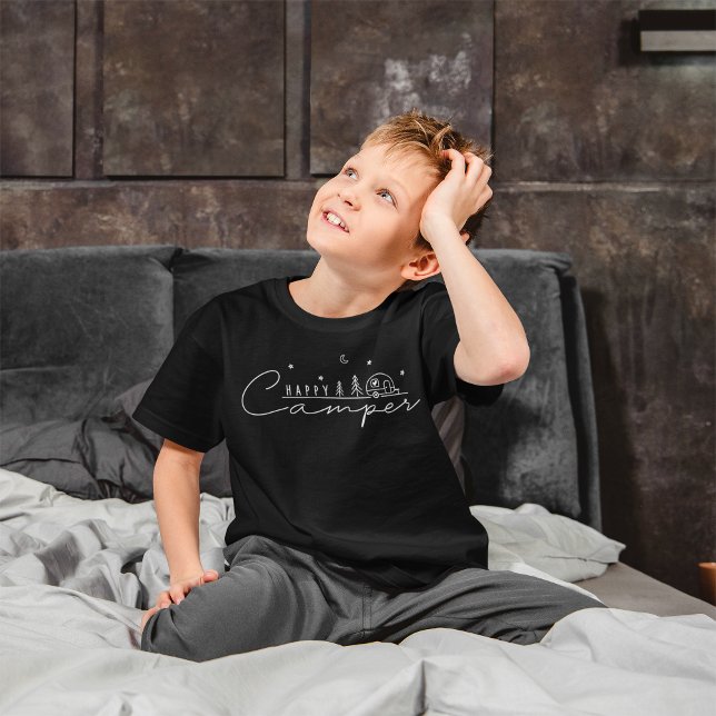 Camiseta Silhueta de Feliz Camper (Happy Camper Silhouette T-Shirt)