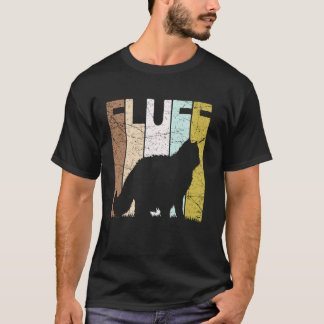 Camiseta Silhueta de Gato Vintage Amante de Gato