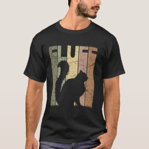 Camiseta Silhueta de Gato Vintage Amante de Gato
