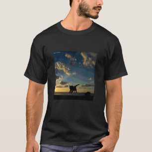 Camiseta silhueta de gato voando_001