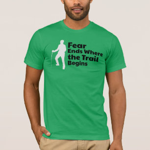 Camiseta Silhueta de Hiker Solitário - Teto testado por tri