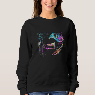 Camiseta Silhueta de Instrumento de Metal Instrumentos de M