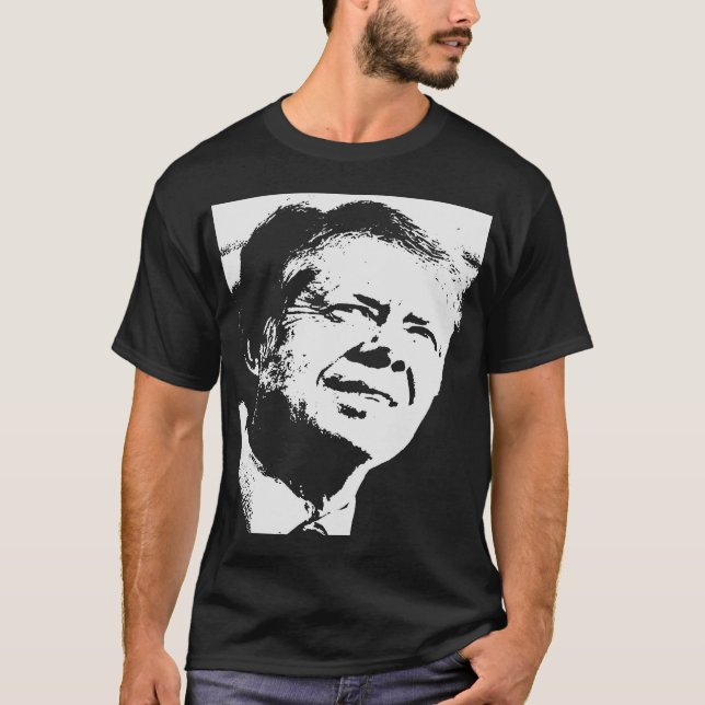 Camiseta Silhueta de Jimmy Carter (Frente)