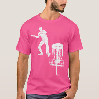 Camiseta Silhueta de jogador americano de golfe de disco Fr