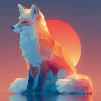Silhueta de Lobo Geométrico | Vida Selvagem de Pol