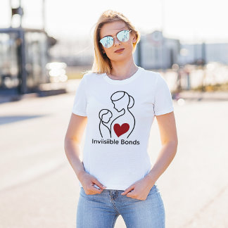 Camiseta "Silhueta de Mãe e Filho - Arte de Vinculação Eter