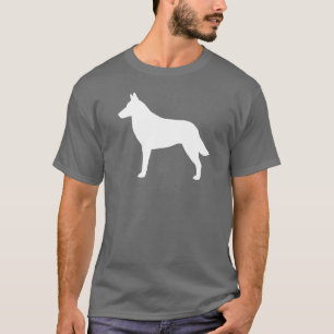 Camiseta Silhueta de Malinois do belga