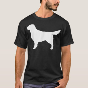 Camiseta Silhueta de Ouro Branco para Retriever