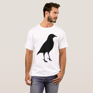 Camiseta Silhueta de Pássaro