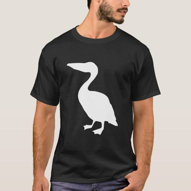 Camiseta Silhueta de Pelicano (Frente)